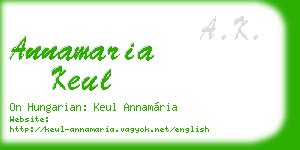 annamaria keul business card