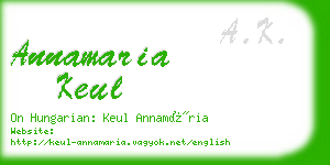 annamaria keul business card